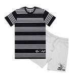 DH Striped Tee & Shorts Set